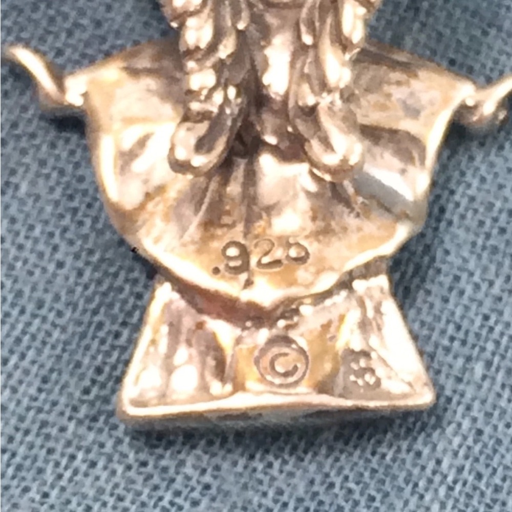 ⭐️🌸Sterling Silver .925 Charm 3D Angel Religious - Picture 3 of 7